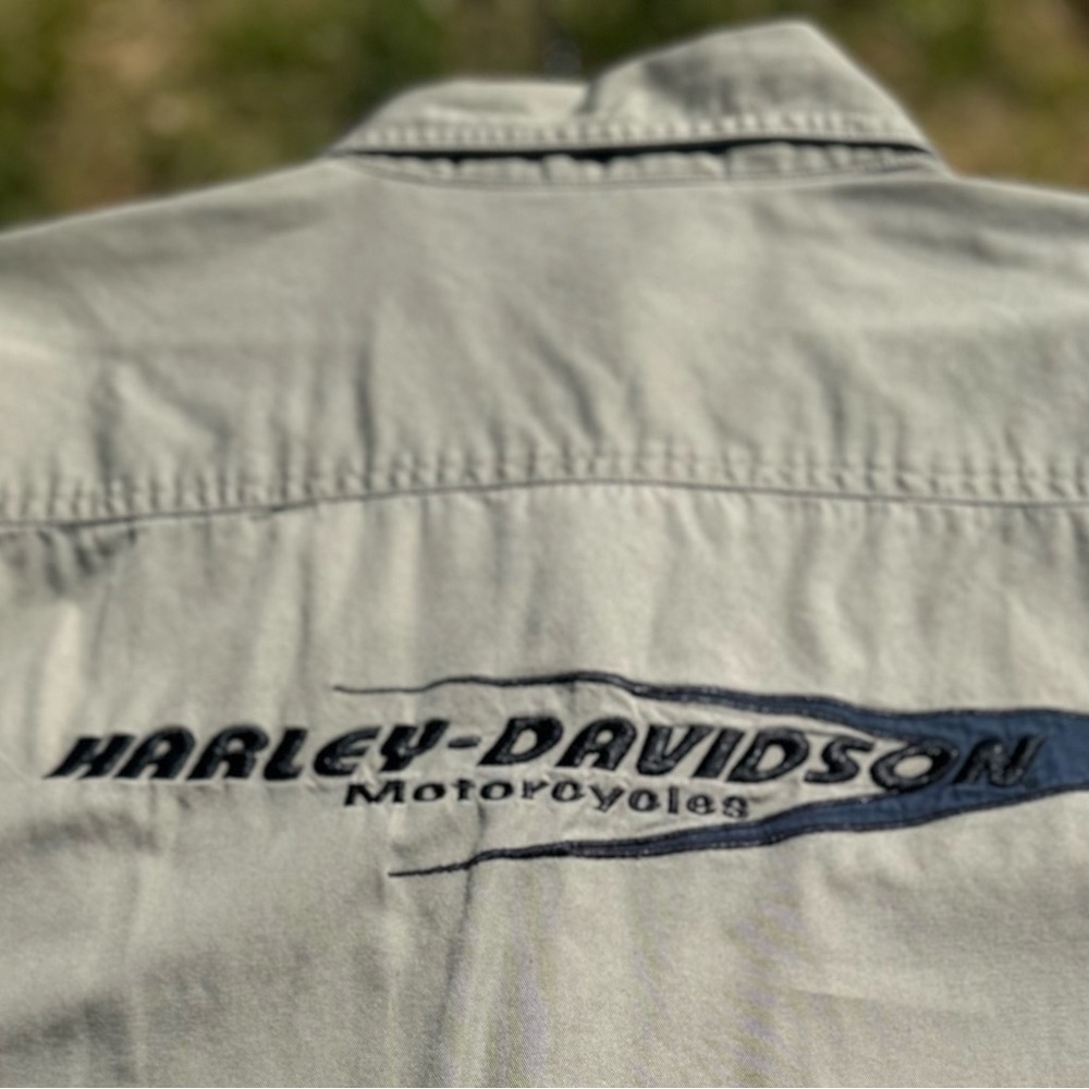 Harley-Davidson Khaki Button-Up Shirt XL